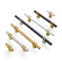 Oukali Chine Gros Nickel Doré Cuisine 96mm Meubles T Bar Creux En Acier Inoxydable Armoire Porte Poignée Boutons