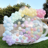 Dôme gonflable portable pour fêtes de jardin, décorations, extérieur, avec ballons, tente de saut pour enfants, château gonflable