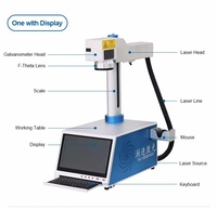 Machine de gravure et de marquage laser à fibre LANSU 20W 30W RAYCUS MAX JPT pour plaques d'identification, logos métalliques et claviers