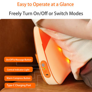 2025 <span class=keywords><strong>CE</strong></span> certificado portátil calefacción eléctrica masajeador de espalda Venta caliente Shiatsu cuello amasado almohada para masaje de cuello de hombro - Product Image 5