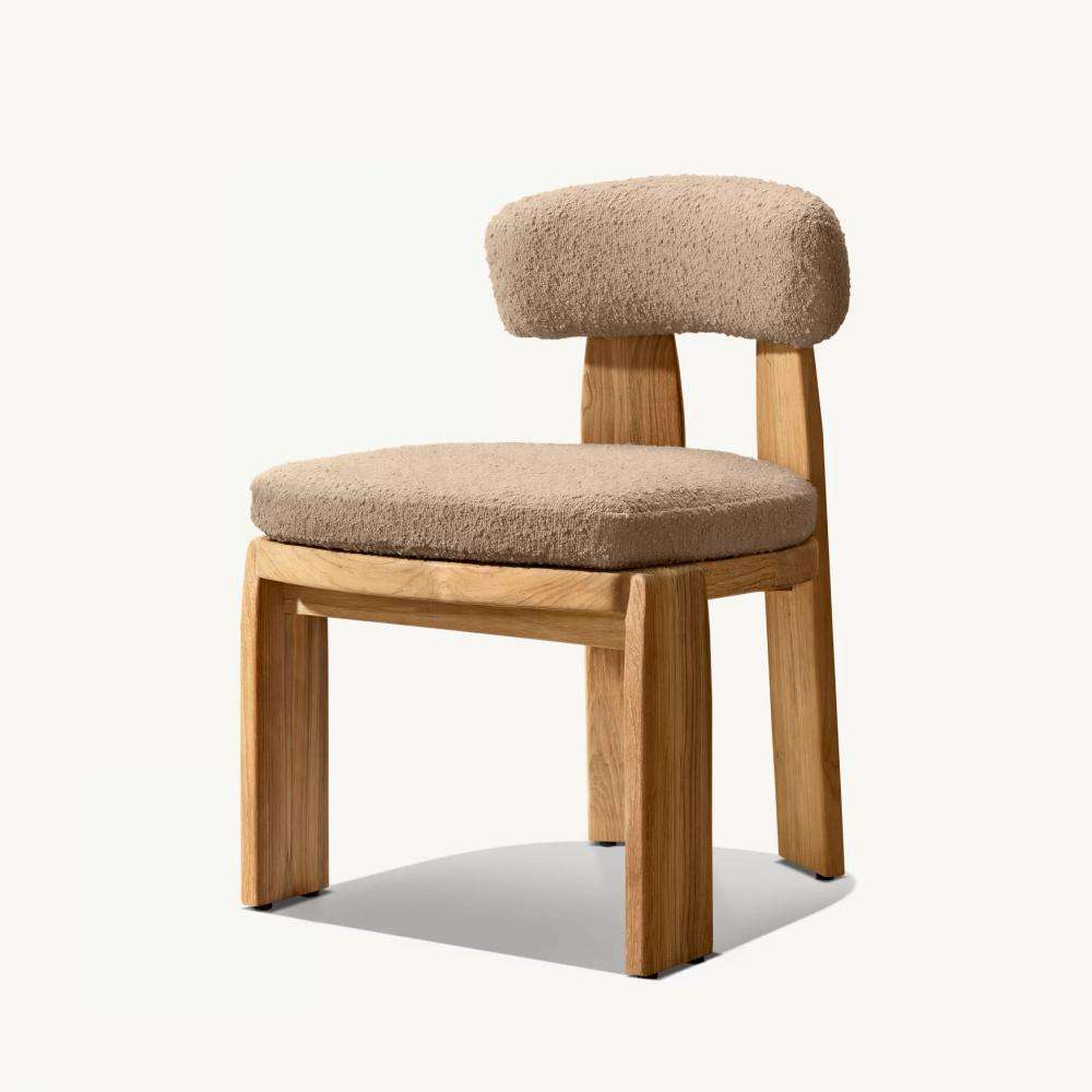 Chaise de salle à manger sans accoudoirs : 51 cm L x 58 cm P x 74 cm H