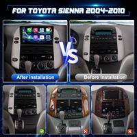 Lecteur multimédia de voiture 9 pouces pour Toyota Sienna 2004-2010, autoradio Android, GPS, Wifi, audio, Carplay, Android Auto