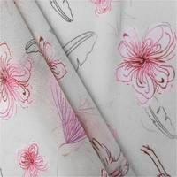 Tissu en maille imprimé Flora Butterfly, tissu en microfibre souple, tissu en maille élastique en nylon, tissu en maille sexy