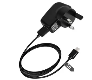 Pengisi Daya Dinding USB Mikro 5 V 1A, Kabel Pengisi Daya Android, Adaptor Daya AC Ke DC 1000mA 5 Volt untuk Pengisian Daya Ponsel Pintar Android/Tab