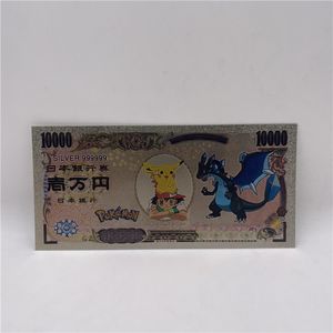 Japanse Anime Poke-Mon Pikachu Zilverfolie Plastic Herdenkingsbankbiljettencollectie Beste Cadeau Voor Kinderen - Product Image 4