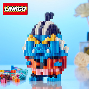 Vente en gros de figurines de construction en plastique 3D, mini briques, Sanji, Boa, Doflamingo, Crocodile, Luffy, <span class=keywords><strong>Linkgo</strong></span>, jouets de construction - Product Image 6