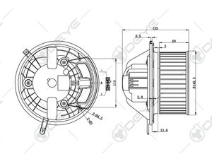 64119227670 64116933663 64119144200 chauffage de voiture HVAC 12V DC climatisation ventilateur moteur ventilateur assemblage pour <span class=keywords><strong>BMW</strong></span> E88/<span class=keywords><strong>E90</strong></span>/M3/X3/Z4 - Product Image 6