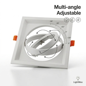Carcasa de Alta Calidad para Foco AR111, Marco Empotrable en Techo Ajustable para Tienda de Joyería, Material LED - Product Image 5