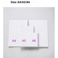 2025 Cahier à spirale personnalisé A4/A5/A6 Journal à couverture rigide en cuir personnalisé avec pages lignées Planificateur vierge à sublimation portable