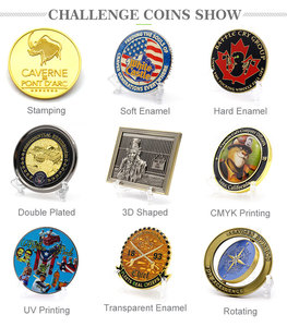 Goedkope Custom Size Maak Je Eigen Emaille 3d Gegraveerde Metalen Ronde Vorm Challenge Munt Met Logo - Product Image 3