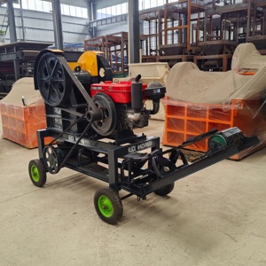Steinbrecher mit Sieb, Mini-Mobil-Backenbrecher, Backenbrecher zum Zerkleinern von Kopfsteinpflaster - Product Image 2