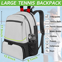 Sac à dos balle étanche de couleur personnalisée sac de pickleball de pagaie de tennis de table de voyage et de sport avec logos