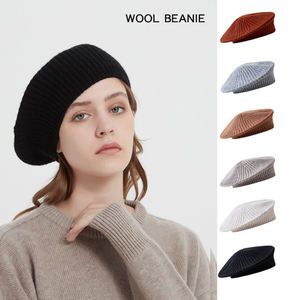 Chapeau béret de Style français hiver femmes bonnet en tricot de laine pour soirée/<span class=keywords><strong>voyage</strong></span>/vie quotidienne - Product Image 2