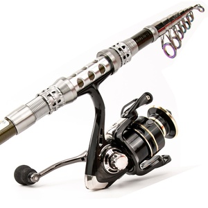 Kit Combo Canne à Pêche en Carbone et Moulinet, Canne Télescopique, Leurres, Ligne, Accessoires de Pêche, Sac de Transport 1.8-3m OEM ODM Vente en Gros - Product Image 3