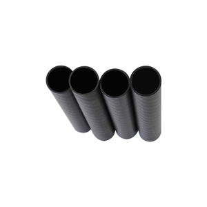 Fibre anti-UV ronde 3k sergé noir mat/tube de carbone brillant - Product Image 4
