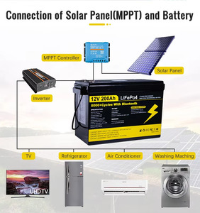 Batería LiFePO4 <span class=keywords><strong>12V</strong></span> 100Ah de ciclo profundo con BMS integrado, 5 años de vida útil, para RV/<span class=keywords><strong>panel</strong></span> <span class=keywords><strong>solar</strong></span>/motor de pesca/camper. STOCK UE, SIN IMPUESTOS. - Product Image 5