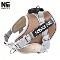 Harnais tactique personnalisable pour chien, anti-traction, réfléchissant la nuit, protection 3D anti-accrochage de poils, lavable en répétition