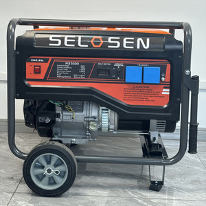 Générateur <span class=keywords><strong>d</strong></span>'électricité à essence triphasé 5,5 kW 7000 Watts pour la maison / Générateur électrique à essence triphasé 4 pôles 220V AVR 380V 10kVA - Product Image 3