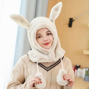 Зимняя шапка из искусственного меха с мультяшным плюшевым эльфом, теплая шапка-ушаная шапка с ушами, шейный платок, шарф, шапка для спорта и вечеринок - Product Image 5