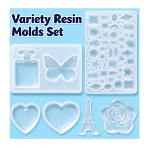 Kit de fabrication de bijoux en résine avec lumière UV transparente dure, moules en silicone, outils, accessoires, fournitures et matériaux – Source Fournisseur - Product Image 6