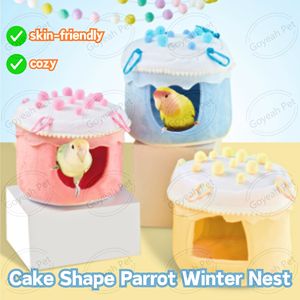 Bánh Hình Dạng Mùa Đông Vẹt Tổ Siêu Mềm Ấm Cúng Dễ Dàng Làm Sạch Chim Sang Trọng Giường Với Đệm - Product Image 2