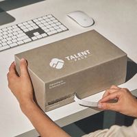 Boîtes d'expédition en papier kraft biodégradables et écologiques avec bande déchirable pour perruques, vêtements, pulls et emballages festifs, personnalisables avec logo