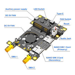 Raspberry Pi Mini Pcie 3G/4G LTE Mạng <span class=keywords><strong>Adapter</strong></span> Cooler Fan LED Chuyển Nano Sim Khe Cắm 300MBPS-Cho Cho Tinker Hộ<span class=keywords><strong>i</strong></span> Đồng Quản Trị/ - Product Image 2