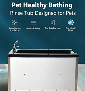 <span class=keywords><strong>Baignoire</strong></span> pour animaux de compagnie écologique, antibactérienne, anti-usure, en matériau sûr pour un nettoyage et un toilettage longue durée des animaux - Product Image 6