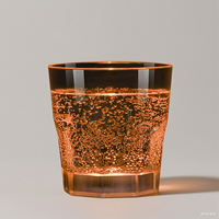 Allumez Led Activé Par L'eau Changement De Couleur Vin Whisky Bière Cola Jus Tasses Verre À Liqueur pour Bar Disco Boîte De Nuit