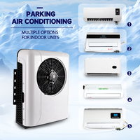Climatiseur de stationnement vertical 12V 24V à quatre prises pour camion, unité intérieure, systèmes de climatisation pour camions