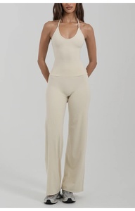Top <span class=keywords><strong>de</strong></span> yoga sexy sin espalda con cuello halter y almohadillas en el pecho, transpirable, <span class=keywords><strong>de</strong></span> ajuste holgado, para ropa exterior <span class=keywords><strong>de</strong></span> mujer A1 - Product Image 6