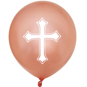 Decoración <span class=keywords><strong>para</strong></span> Pastel con Cruz Dorada Rosa, Pancartas con la Frase 'Dios Bendiga', Banderas, Cinta, Juego <span class=keywords><strong>de</strong></span> Globos <span class=keywords><strong>de</strong></span> Látex Impresos con Helio <span class=keywords><strong>para</strong></span> Fiesta <span class=keywords><strong>de</strong></span> Bautizo <span class=keywords><strong>de</strong></span> Niña - Product Image 5