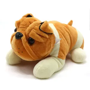 Fashion Cute Brown Dog Plush Toy 2021 Custom Small Soft Plush depressed Face Dog Toy