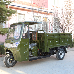 King Agricultural Dump Load <b>Gasoline</b> Burning Three-Wheel Motorcycle Closed Body Motorized Three-Axle Six-Speed Engine - Product Image 6
