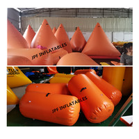Bouées cube gonflables étanches à l'air pour sports nautiques triathlon, bouées cube gonflables avec logos sur 5 côtés