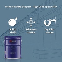 Revêtement intermédiaire époxy haute teneur en solides MIO, excellente adhérence intercouche, sous-couche protectrice grise pour zinc métallique