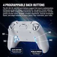 Manette de jeu sans fil Lenovo X01 la plus récente, triple mode BT 2,4G, manette filaire avec éclairage RVB programmable pour PC Switch