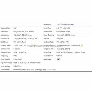 จอ LCD รุ่น T-55619GD065J-LW-AAN ของแท้ใหม่เอี่ยม 100% พร้อมส่ง - Product Image 4