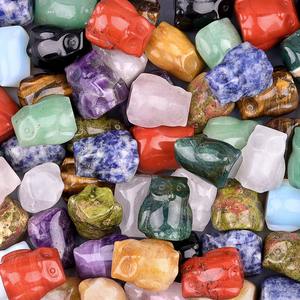 Nouvelle arrivée en gros cristal naturel puissance de guérison <span class=keywords><strong>pierre</strong></span> sculptée obsidienne noire Quartz Rose améthyste <span class=keywords><strong>pierre</strong></span> précieuse hibou pour la décoration - Product Image 6