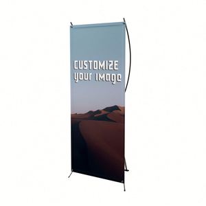 Support de toile de fond rétractable pour fournisseur en gros, impression numérique, présentoir d'exposition 180x80cm, support de bannière en X personnalisé pour salon professionnel - Product Image 2