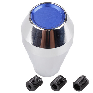 Aluminum Alloy Gear <b>Shift</b> <b>Knob</b> Silver Automatic Manual Car Gear Lever SFN119 Rustproof - Product Image 1