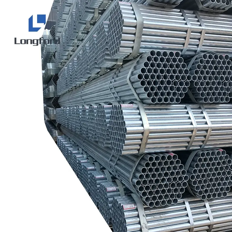 Hot dipped Galvanized steel pipe Gi steel round Galvanized iron pipe A53 tube for greenhouse Construct