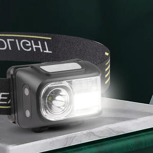 Linterna Frontal LED con Sensor XPE, Recargable por USB, Batería Integrada, Luz Roja y Azul COB, Pequeña, para Exteriores - Product Image 2