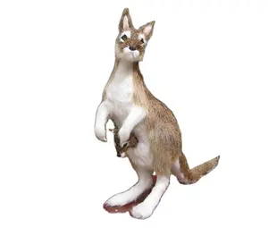 Australian kangaroo Mother and Child Kangaroo Model Zoo Decorative Kangaroo model Home ornaments