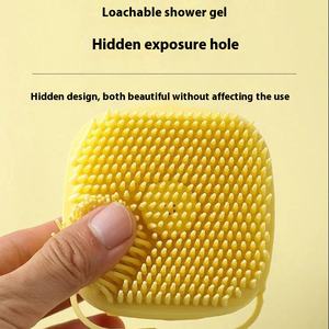 Cepillo de baño de silicona para mascotas, dispensador de champú, dispensador de jabón, masaje para gatos, perros, cepillo de ducha, baño para mascotas - Product Image 3