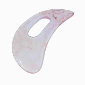 Aura Resin Gua Sha Plate - Large Geode-Inspired Scraping <b>Tool</b> for Full Body <b>Massage</b>, Earthy Tone Wholesale OEM - Product Image 3