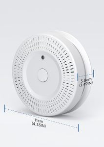 Détecteur de fumée fonctionnant sur piles 9V avec indicateur LED, alarme sonore et <span class=keywords><strong>bouton</strong></span> de silencieux - Product Image 5