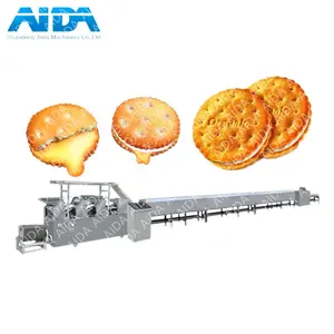 full auto biscuit production machine with tunnel oven