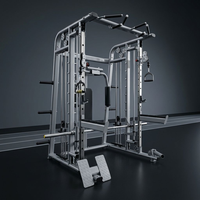 Machine Smith tout-en-un professionnelle avec pile de poids de 80 kg |   Système de poulies à double cadre ovale robuste pour équipement de gym Dinuo