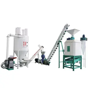 Factory Direct Sale Livestock Production Line Cattle Small Manufacturer Feed Mill Plant 1 Ton Per Hour